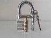 Candado transparente lock picking