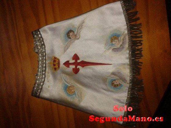 Manto Virgen del Pilar con cruz jacobea