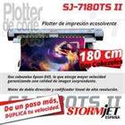 Nueva impresora ecosolvente de 180 cm con 2 cabezales StormJet SJ-7180 TS II profesional